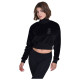 Target Γυναικεία μπλούζα Turtle Neck Crop Top Velour Fuel